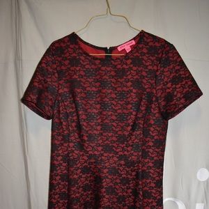 Betsey Johnson Lace overlay dress, never worn